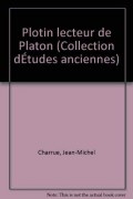 Couverture de Plotin, lecteur de Platon