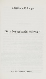 Couverture de Sacrées grands-mères!